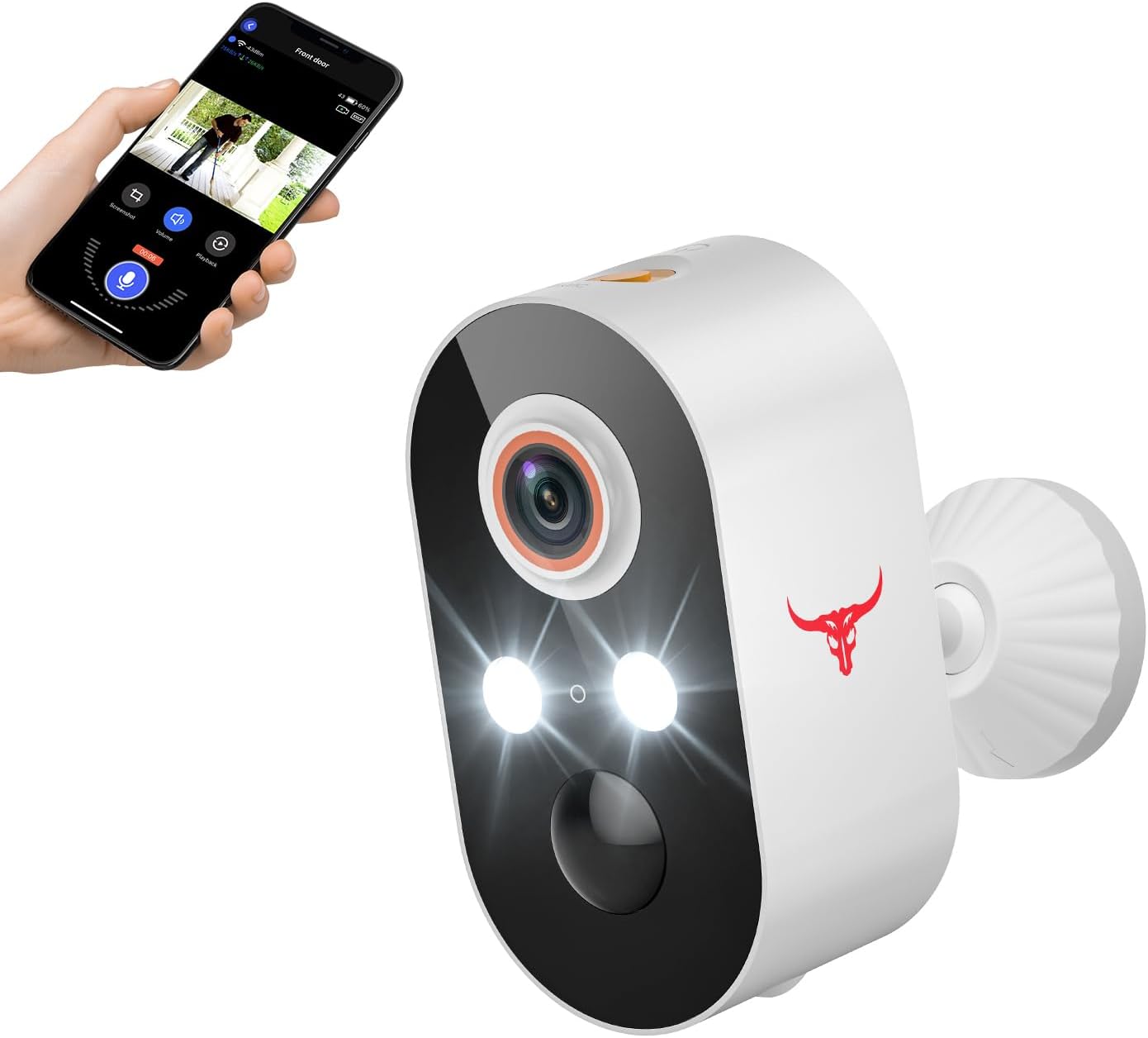 Safemogulix 1080P, 120 2.4GHz Security Cameras Wireless Outdoor View, Battery Powered, Wi-Fi Cameras for Home Security