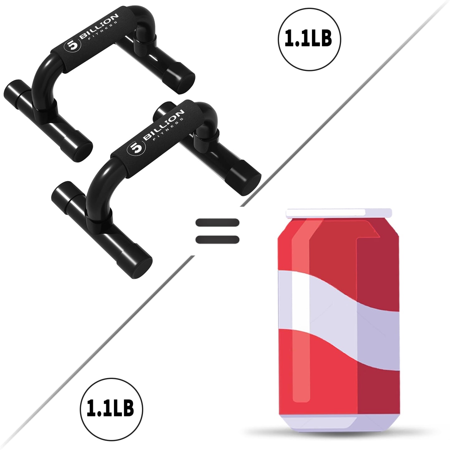 5BILLION FITNESS Push Up Bars for Home Workout, Non-Slip Pushup Handles for Strength Training, Wrist Protection Calisthenics Equipment, Portable Push Up Stands, Support Up to 330 lbs