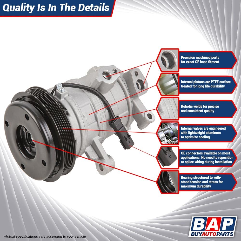 AC Compressor & 135mm Double V-Belt A/C Clutch Replaces Diesel Kiki TM-15 HD 488-45011 Tama Seltec Zexel Valeo - BuyAutoParts 60-02285NA NEW
