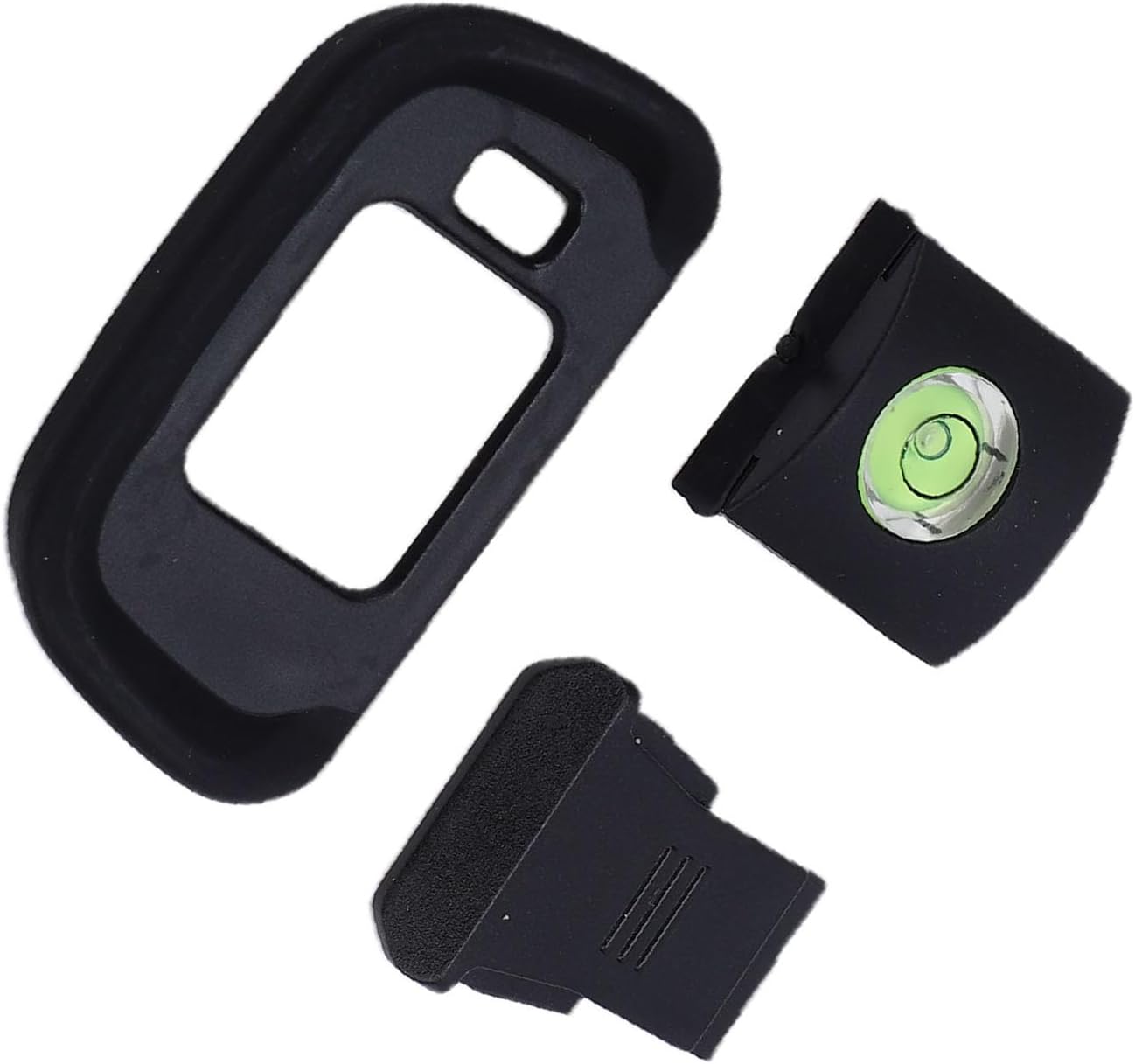 R7 Dpofirs AntiDust Hot Shoe Cover & Eyecup | Soft Silicone Viewfinder Cup with Bubble Level