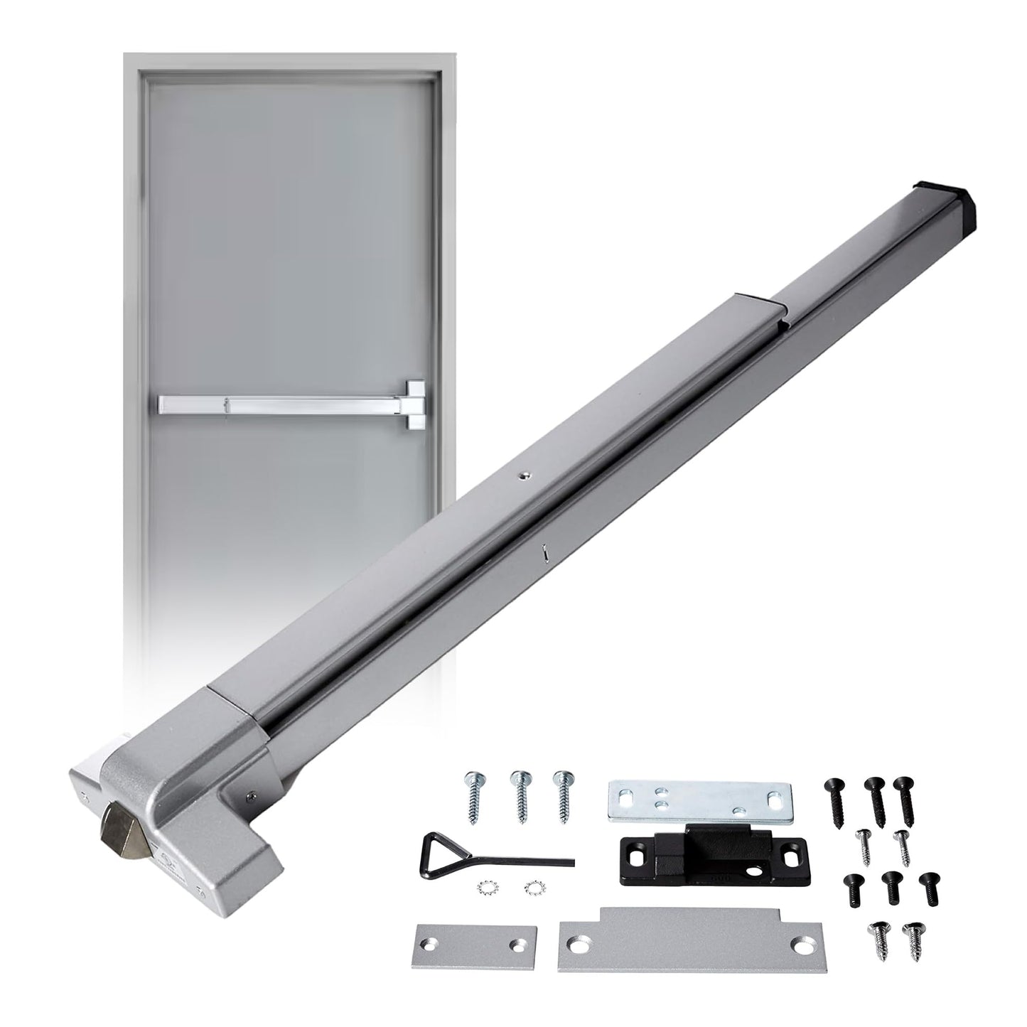 Deals On Wings Push Bar Panic Exit Device Aluminum