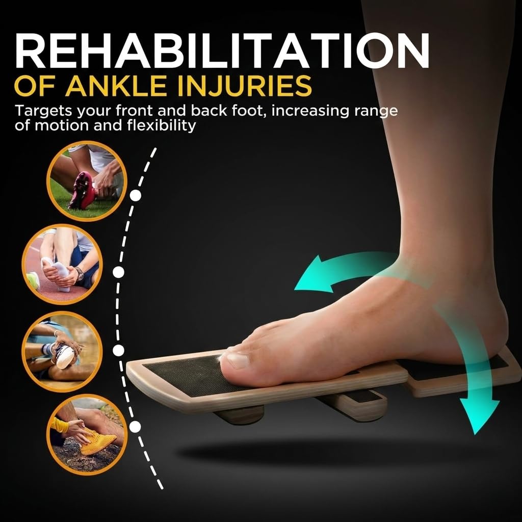 Ankle Foot Strengthener Exerciser for Sprained, Single Leg Balance Board, Posture Corrector, Foot Stretcher for Plantar Fasciitis Relief