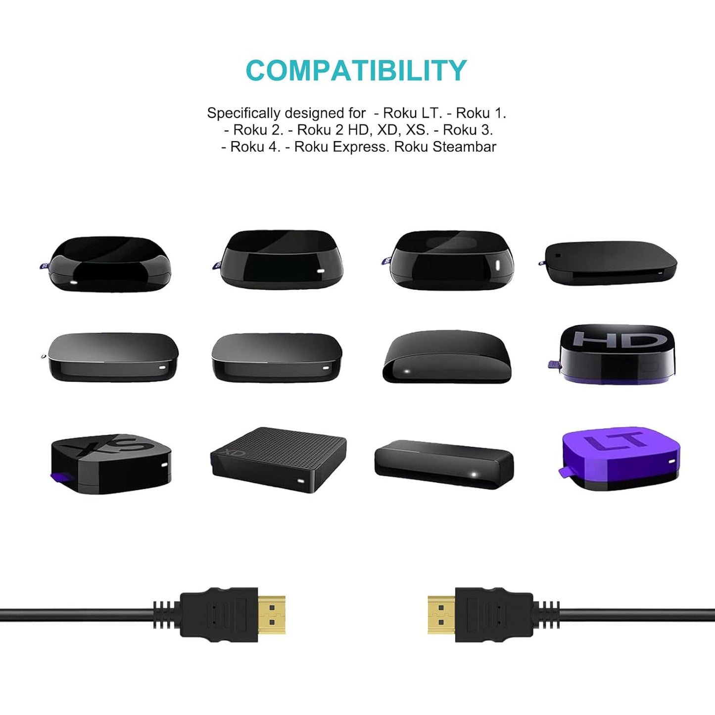 10Ft 8K 10K 4K PS5, PS4, High Speed HDMI Cable HDMI to HDMI Cord Fit for Samsung Smart TV, Sound bar, Sony Xbox One