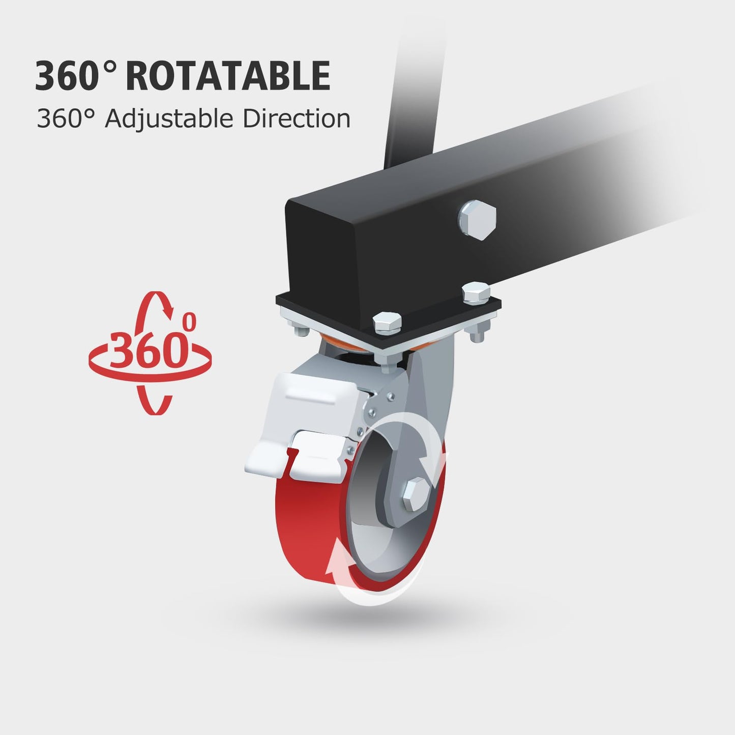 ExploreHorizon Adjustable Gantry Crane, 1 Ton Portable Lift Hoist with Height Range of 97" to 141", 2200 Lbs Load Capacity, Perfect for Factories, Construction Sites, Warehouses, and Auto Repairs