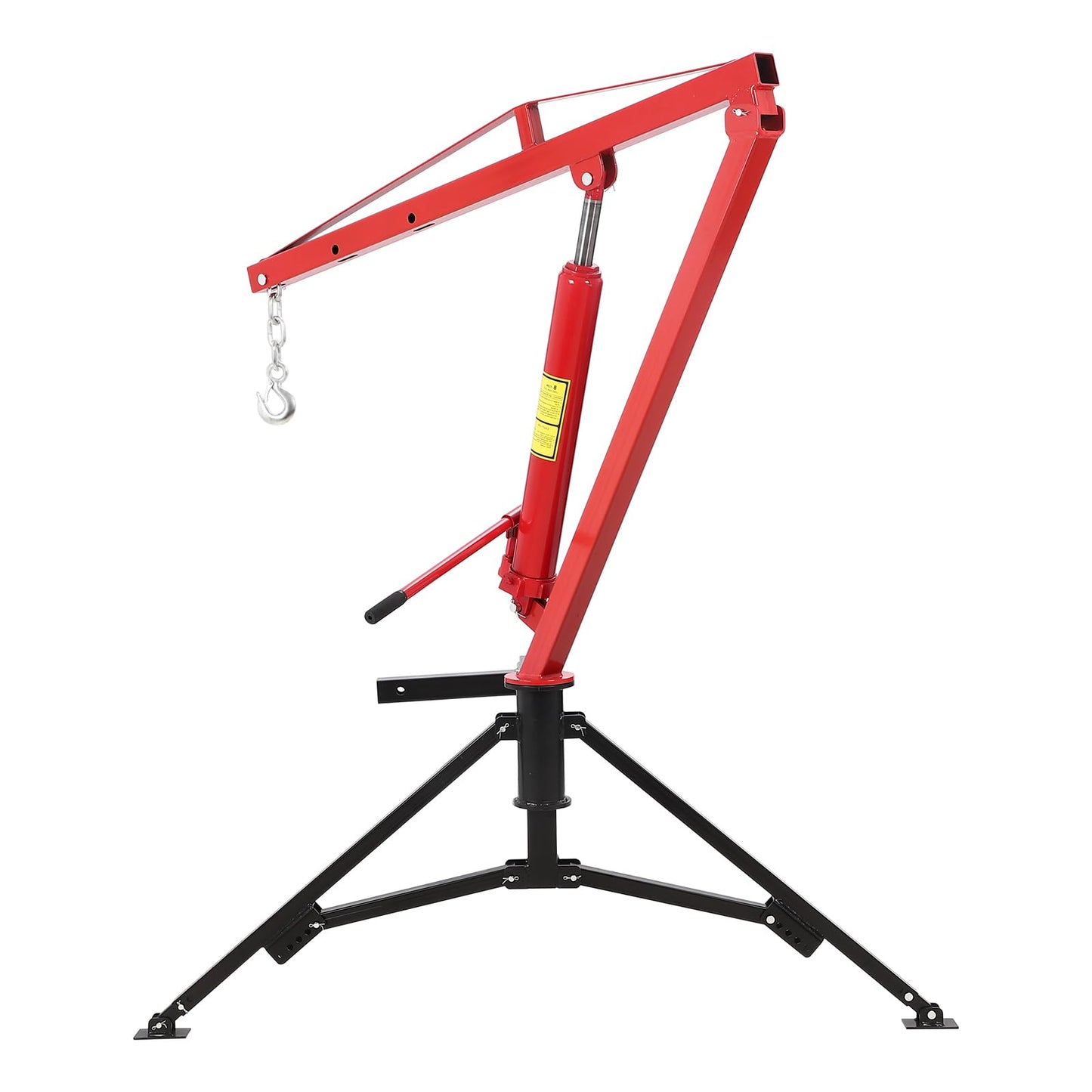 Hydraulic Receiver Hitch Crane 1000LBS Capacity, 360° Swivel Truck Lift with 3 Adjustable Settings 500/750/1000LB, No-Drill Installation for Construction, Farming & Workshop Loading