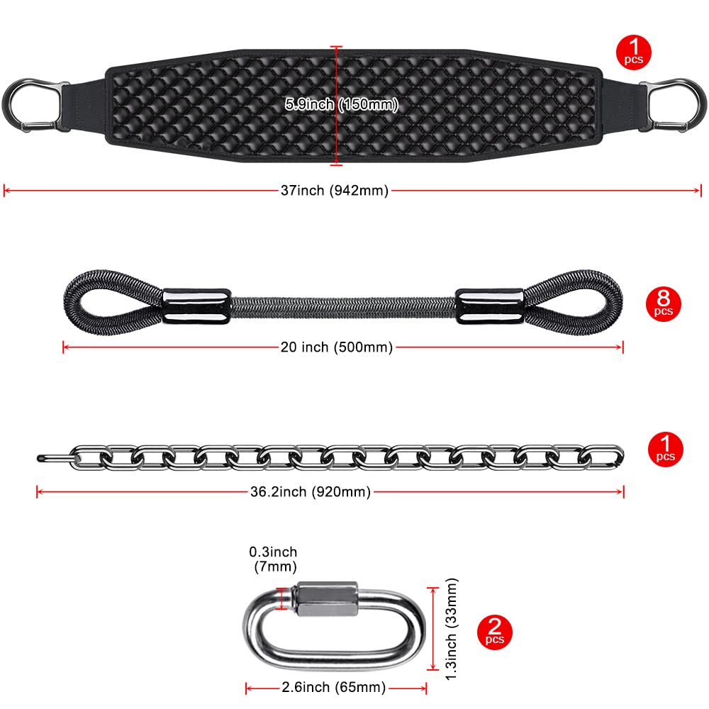 Dolibest Pull-Up Assistance Bands,Heavy Duty Multi-Function Resistance Bands for Chin-up, Dipping Belt for Weight Lifting, Stretch Resistance Bands, Suitable for Men and Women (600LB)