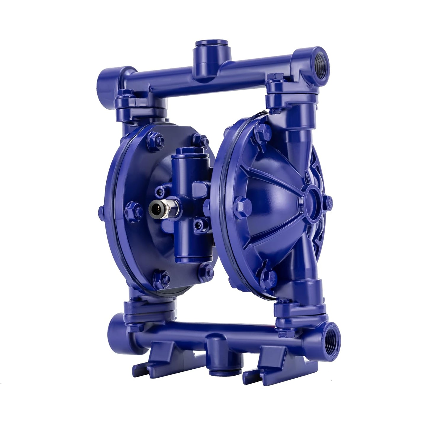 Heavy Duty Air-operated Double Diaphragm Pump Cast iron Double Diaphragm Transfer Pump 12GPM 115PSI 1/2" Inlet/Outlet For Diesel Kerosene Grease Oil