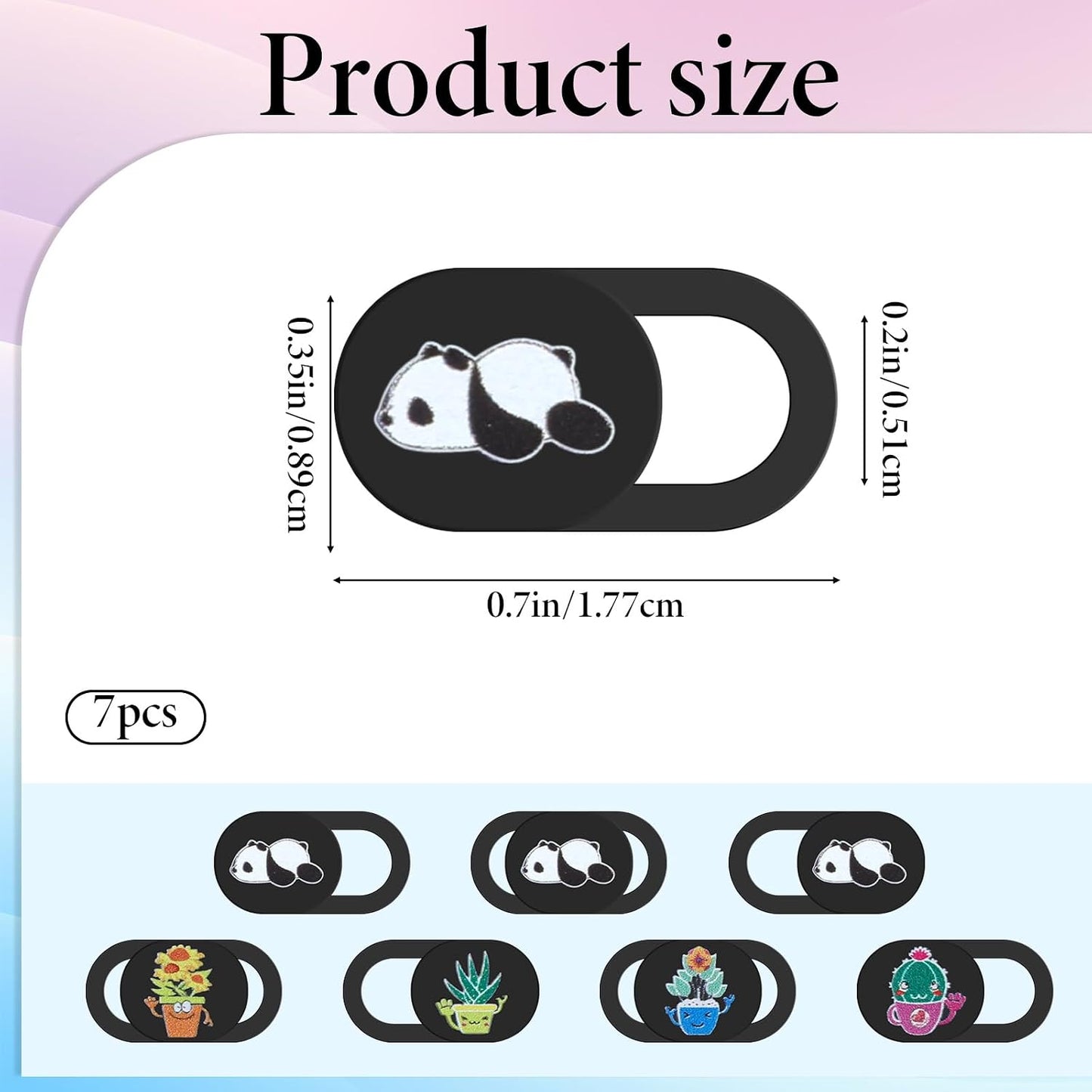 Fyntave 7 Pcs Laptop Camera Cover Slide, Webcam Cover Slide, Ultra-Thin Camera Privacy Covers Web Cam Privacy Blocker