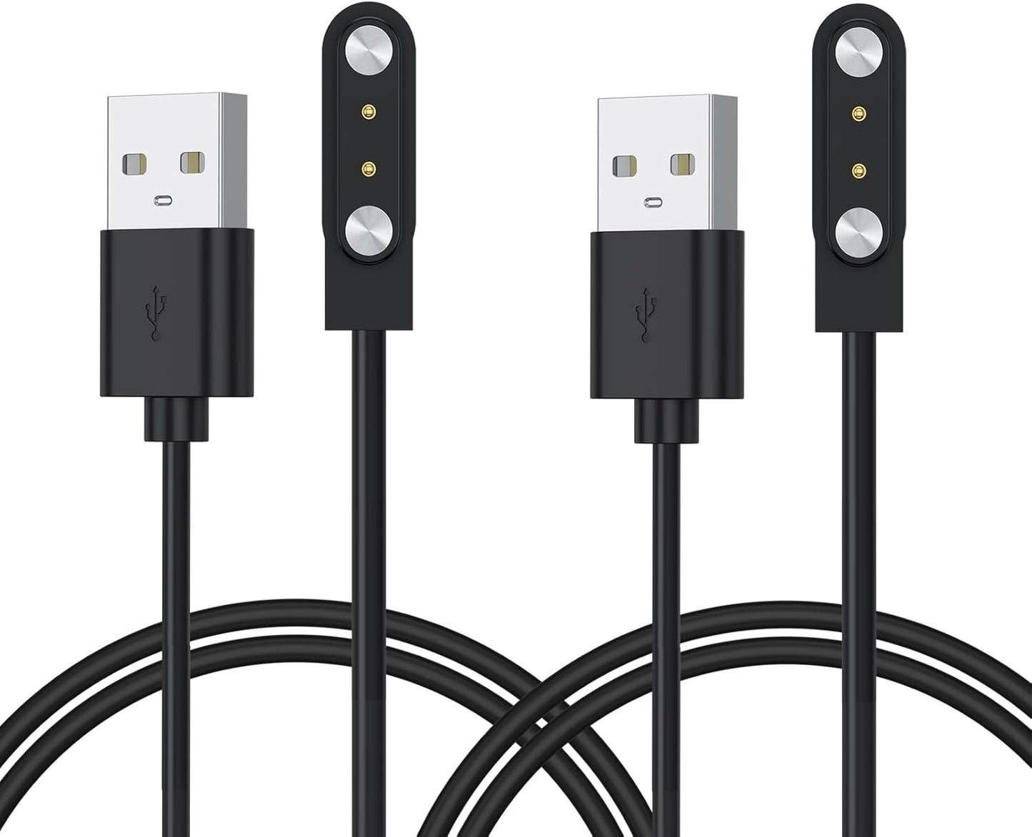 Meliya 2-Pack Compatible for Bark Smart Watch Charger, Replacement Magnetic USB Charging Cable Cord