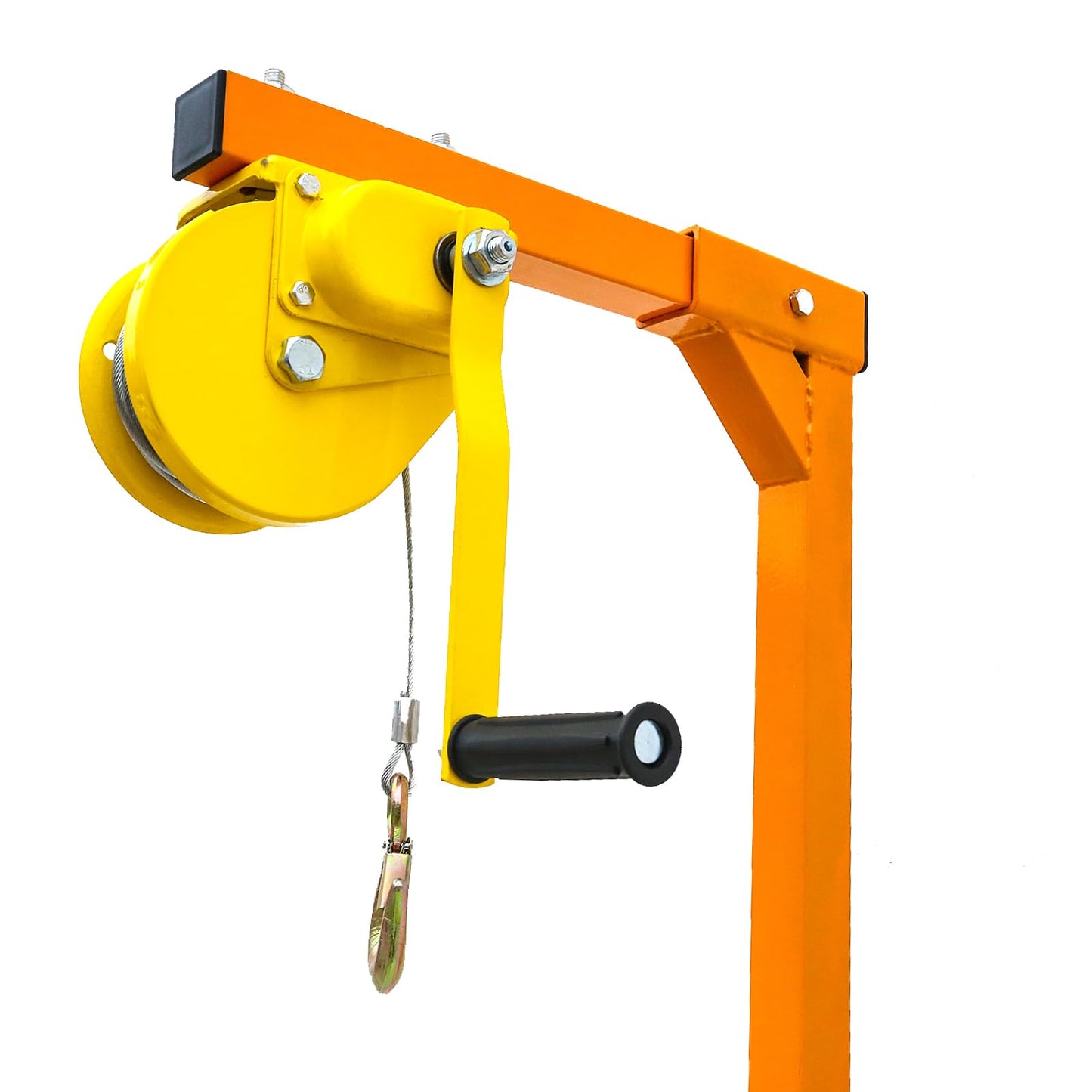 50 FT Air Conditioner Lifting Tool, 400 LBS Load Capacity, Air Conditioner Lifting Cranes with Rope in Hand Winch, Stainless Stee Lifting Crane Tool with Hanger Bracket Pulley, Corrosion Resistant