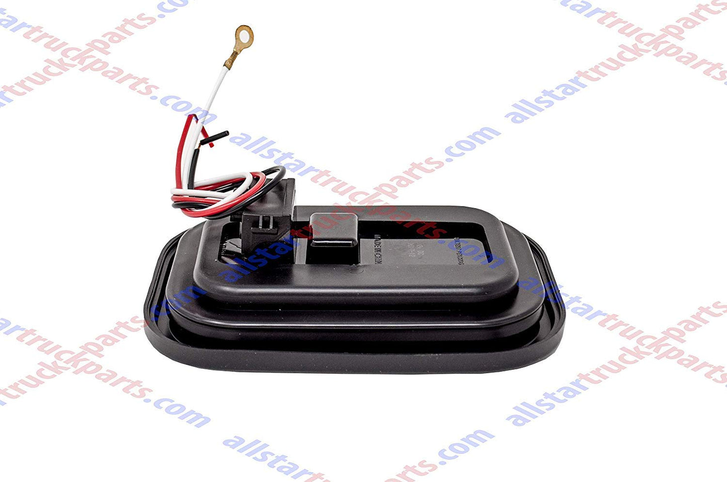 All Star Truck Parts 25 LED Reverse/Backup Light with Red Reflector Grommet & Pigtail, Qty 2, Size 5inx3in, Color Red