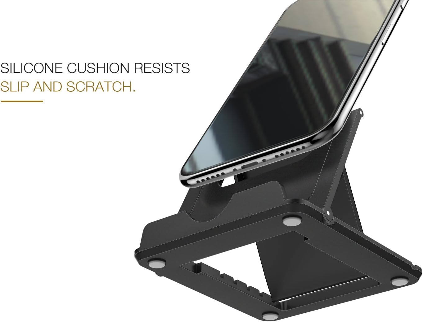 MoKo 6-11 Inch Adjustable Foldable Portable Electronic Device Stand, Compatible with Tablets and Phones, Strong