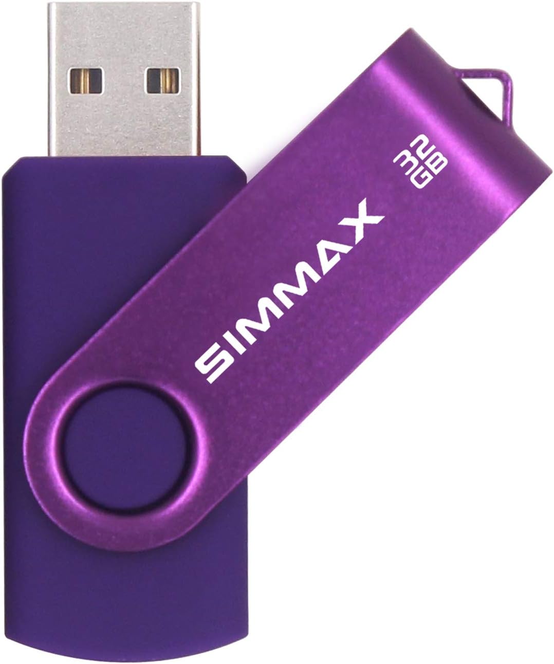SIMMAX 32GB 2.0 (32GB Memory Stick USB Flash Drives Swivel Thumb Drive Pen Drive Purple)