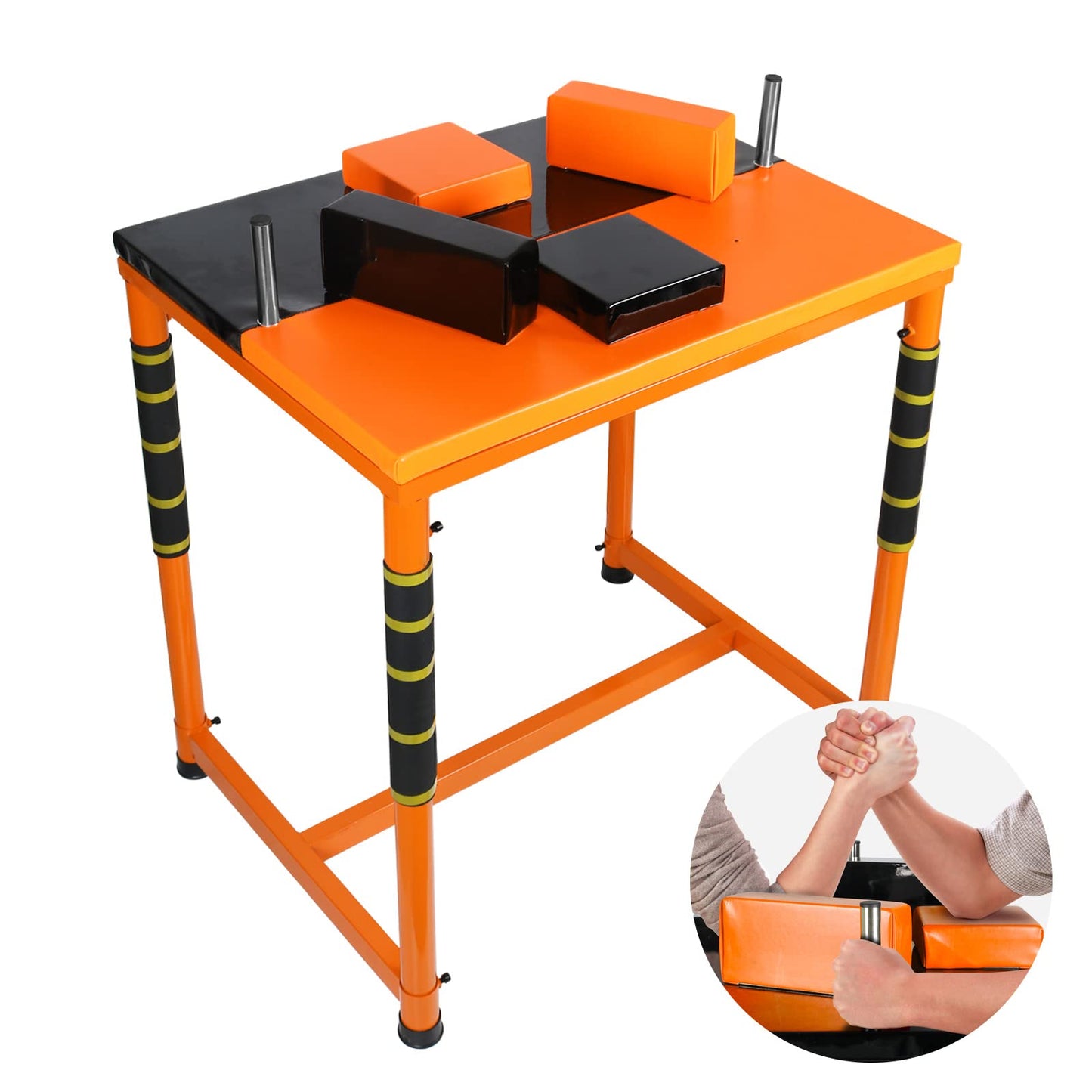 JELLYRATTBIT Professional Wrestling Battle Table - Competition Training Equipment for Home Gym Club (Orange with Black)
