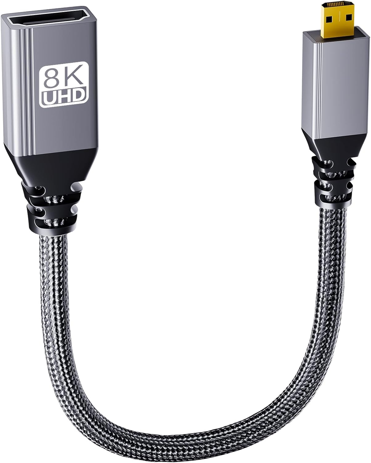 BMKZAYR 8K 8K@60HZ 4K@240Hz 48Gbps, 5, 4, Micro HDMI to HDMI Adapter, Micro HDMI Male to Female Adapter, Compatible