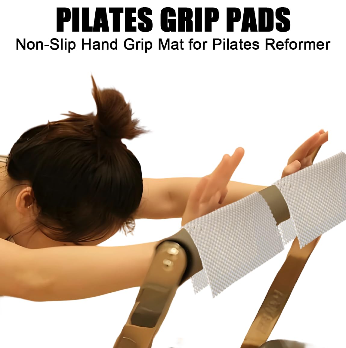 6 PCS Pilates Grip Pad, Non-Slip Hand Grip Mat for Pilates Reformer, Anti Slip Hand Workout Pads, Pull Ups Exercise, Pilates, Dumbbell