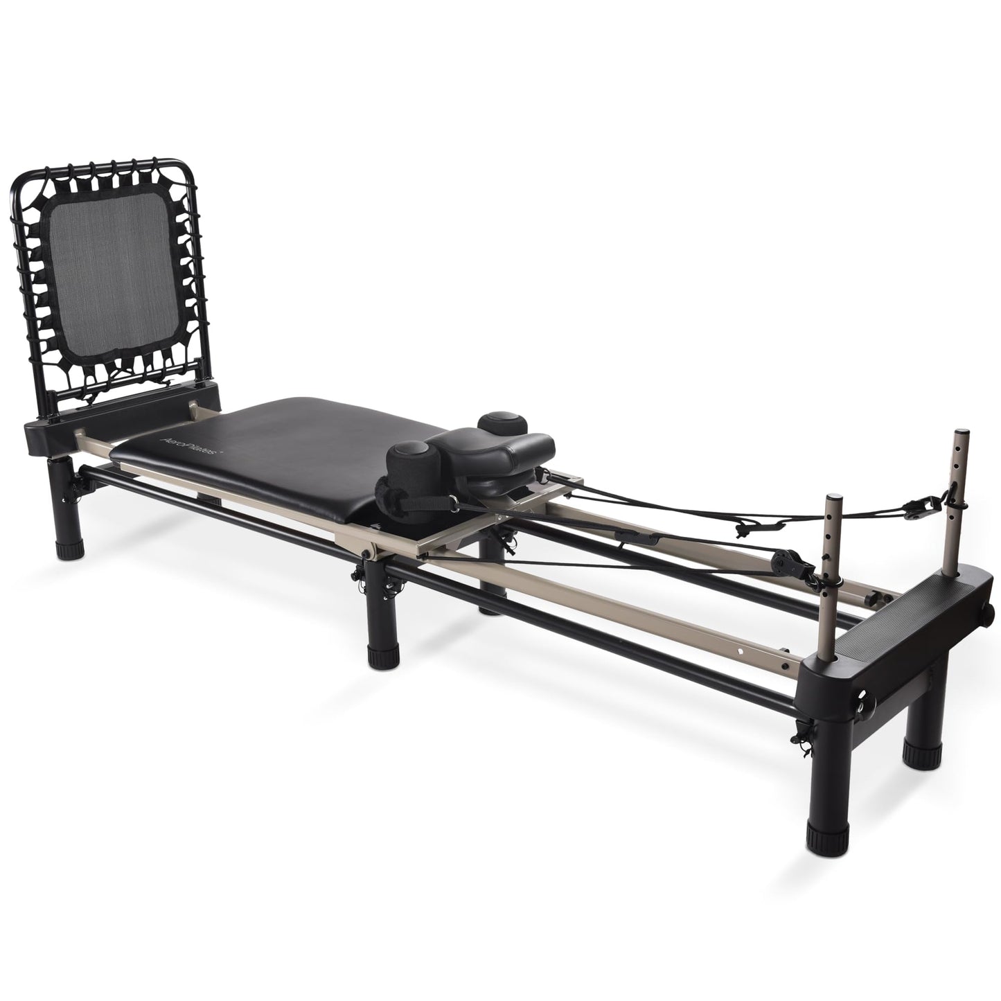 AeroPilates Pilates Reformer Machine, Home Gym Workout Equipment, Premier Studio 700 - Portable and Foldable Exercise Trainer for Strength, Resistance, and Fitness Training