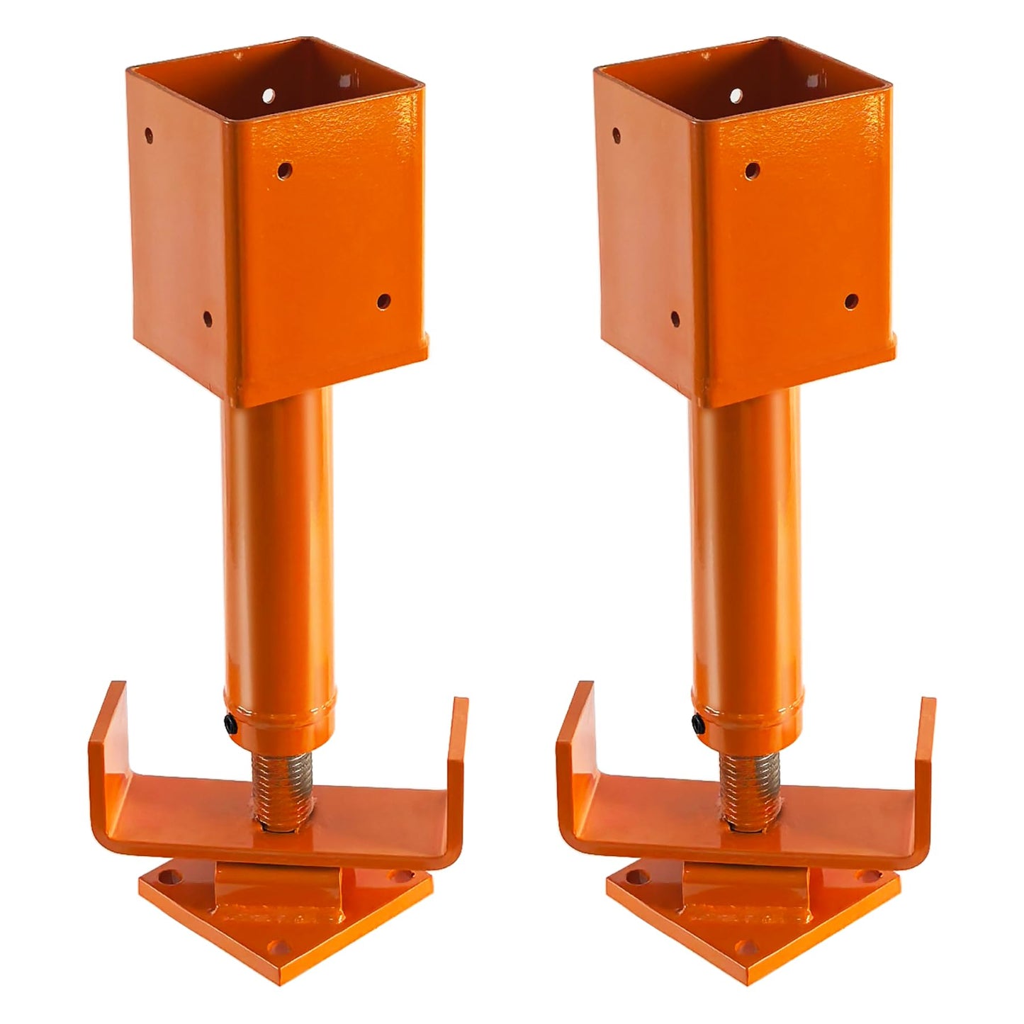 4" x 4" Adjustable Screw Jack Post, 15.5"-21.75" Height Range Shore House Jacks, Basement Floor Jacks for Leveling & Lifting, Structural Support, Joist Stabilization, 32,000 lb Max Load Capacity, 2PC