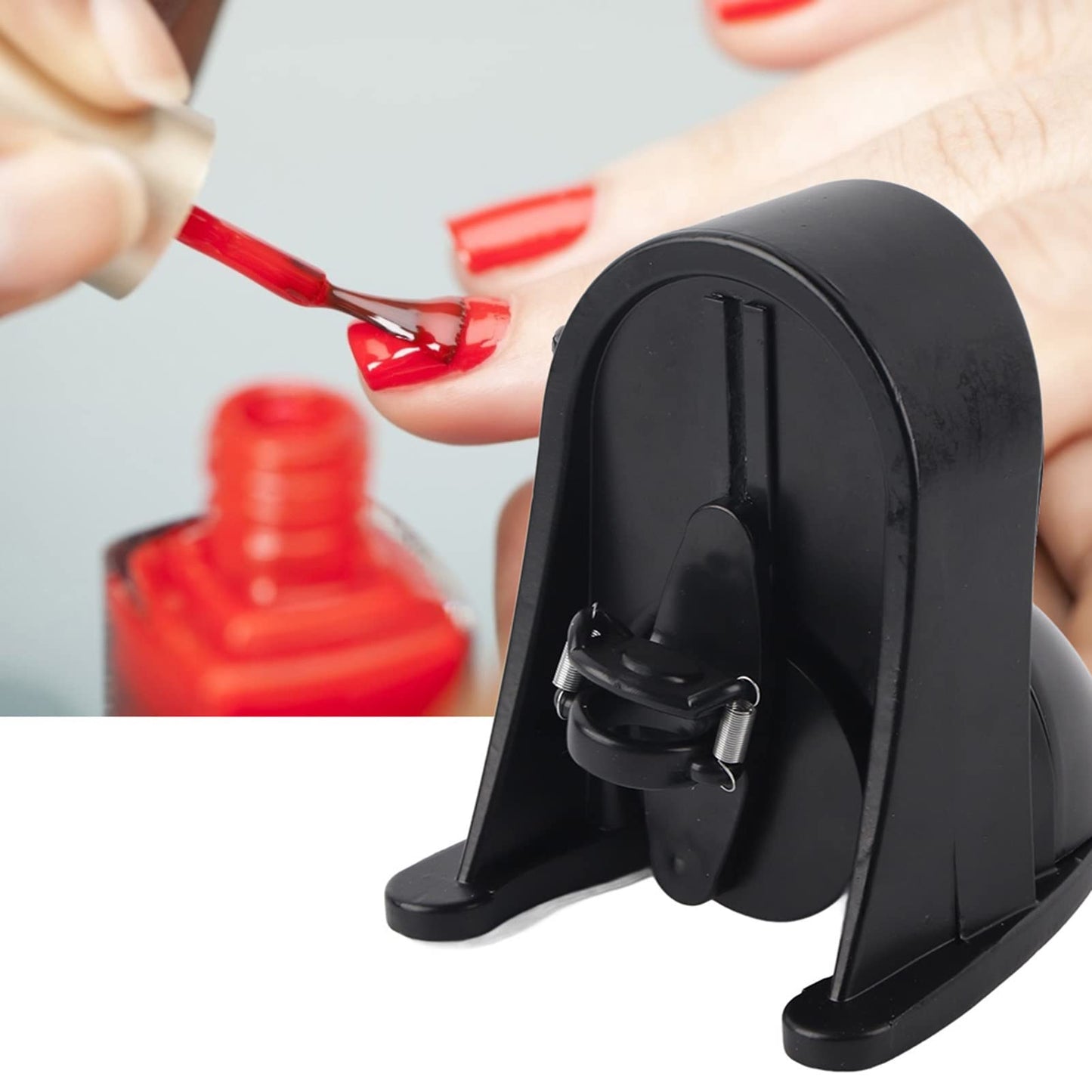 Nailpolish Gel Shaker Mixer Nail Polish Shaker Machine with Touch Button, Adjustable Spring, Accessories, Automatic Stop, Suitable for Nail Polish and Gel (US Plug)