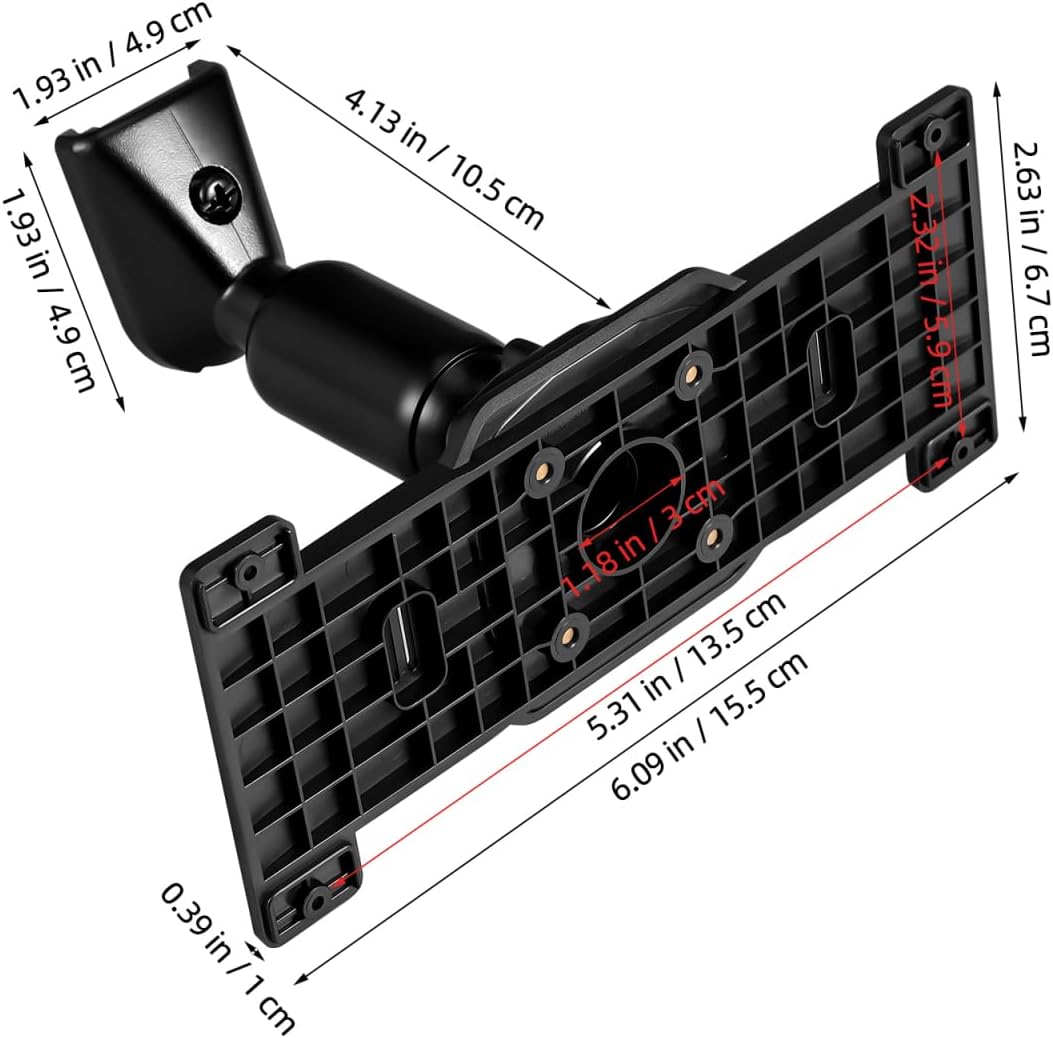 5.86 2.63 Inches DOITOOL Rearview Mirror Bracket Universal Metal Back Plate Mount for Car Dash Cam Stable Rear View