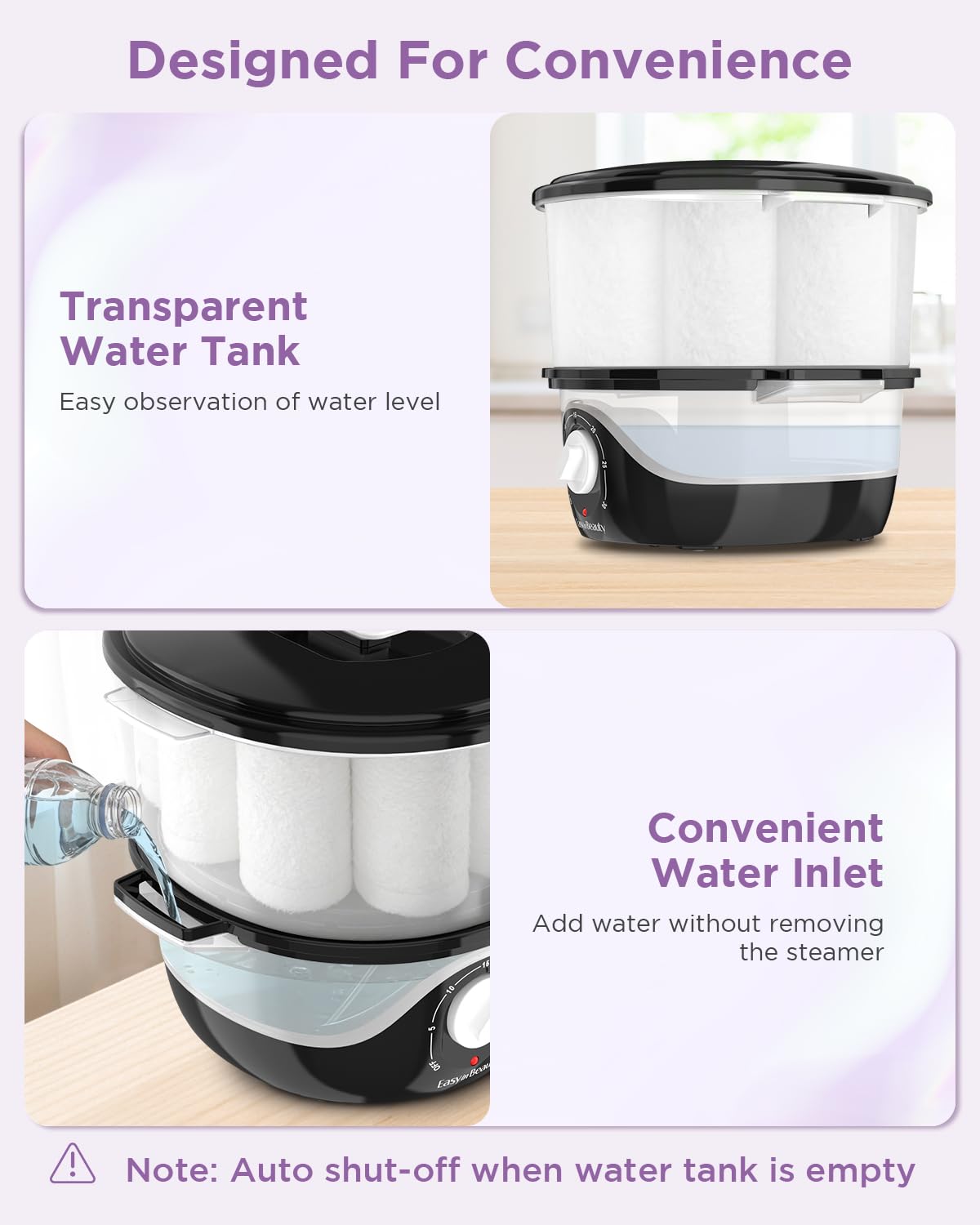 EASYINBEAUTY Hot Towel Warmer for Spa, 2.6L Small Towel Warmer with Transparent Water Tank, Rapid Heating Towel Steamer for Facial, Massage and Salon