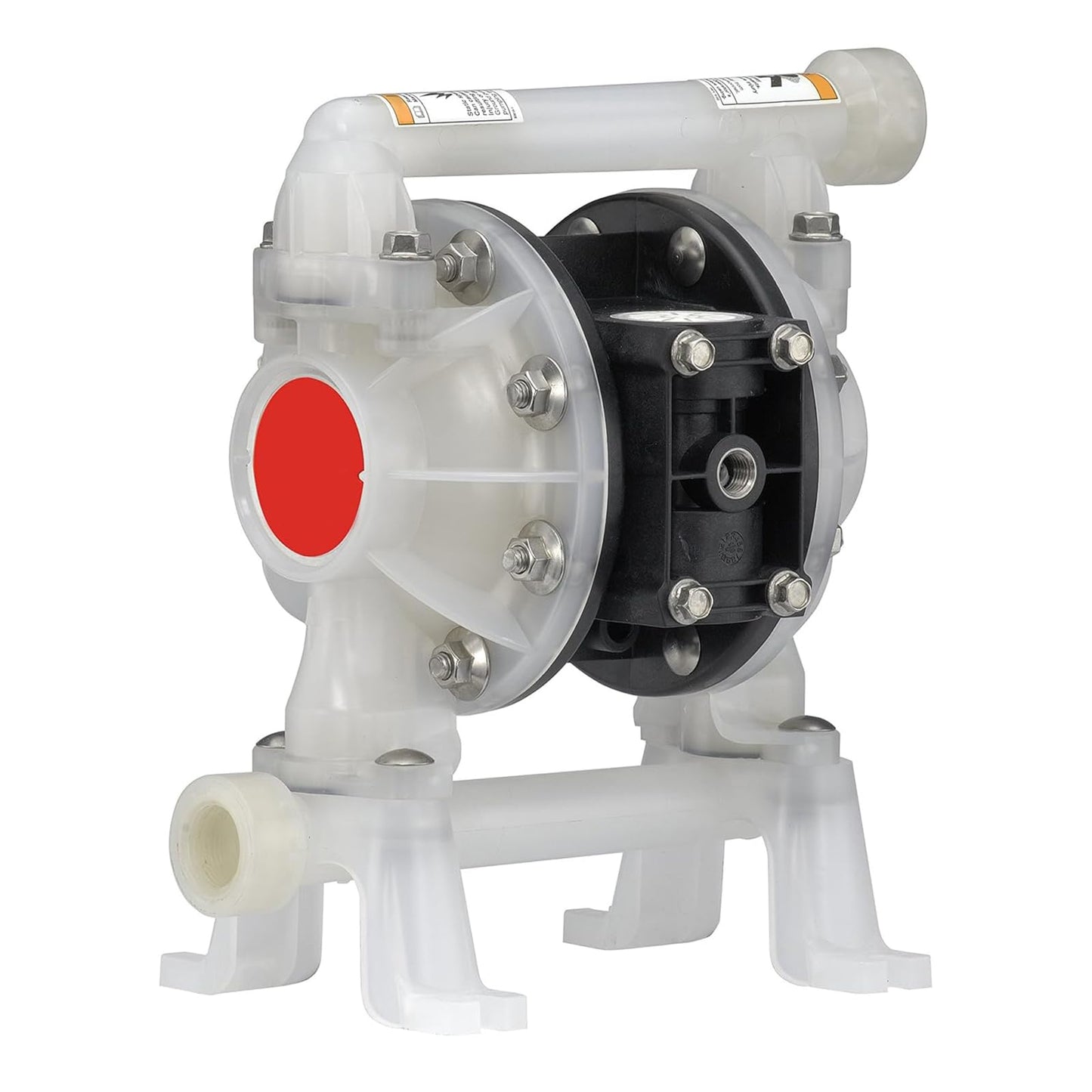 PD07P-APS-PTT Single Double Diaphragm Pump Compatible with Polypropylene PTFE, 15 gpm, 100 psi