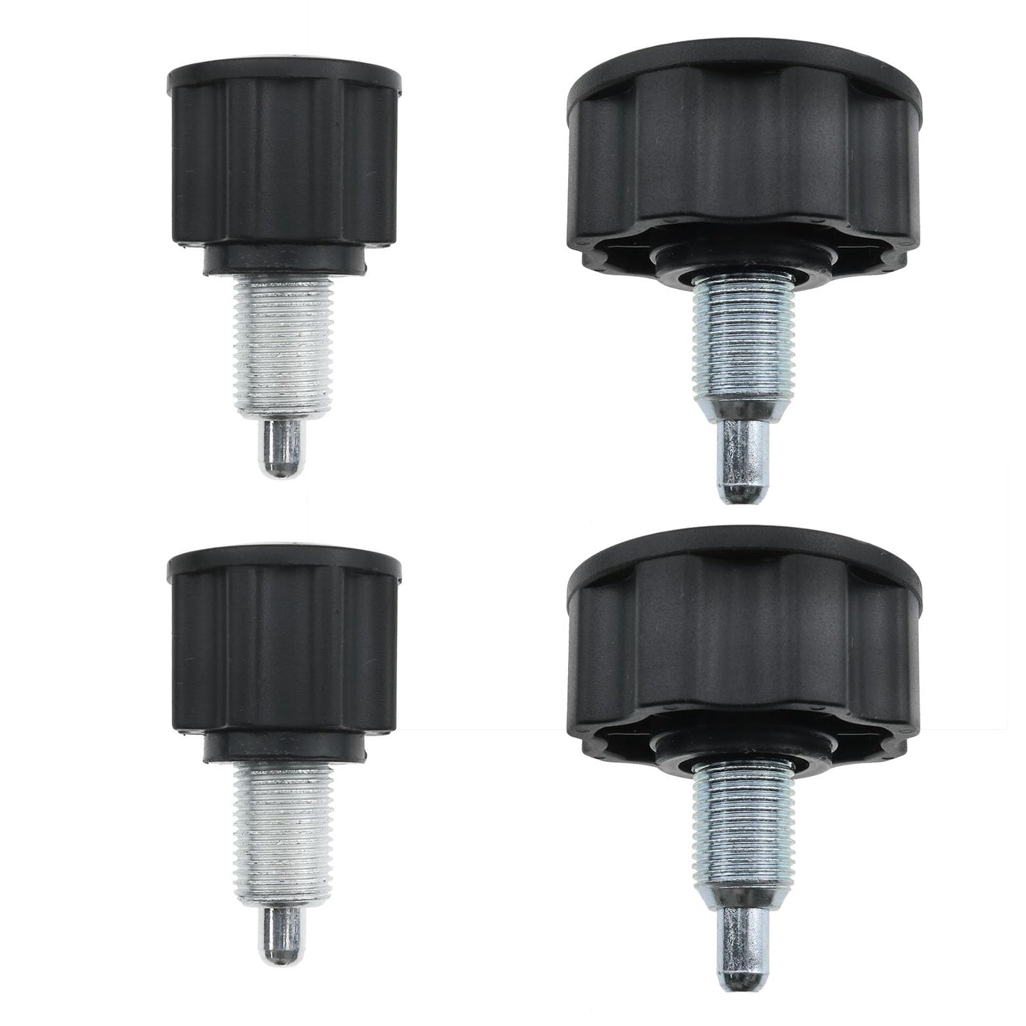 sunnates 4PCS General M16 Pop Pull Pin Knob Pop Pull-up Spring Adjustment Knob Exercise Bike Replacement Spring Knob Fitness Equipment Pop Screw Height Adjust Locking Knob