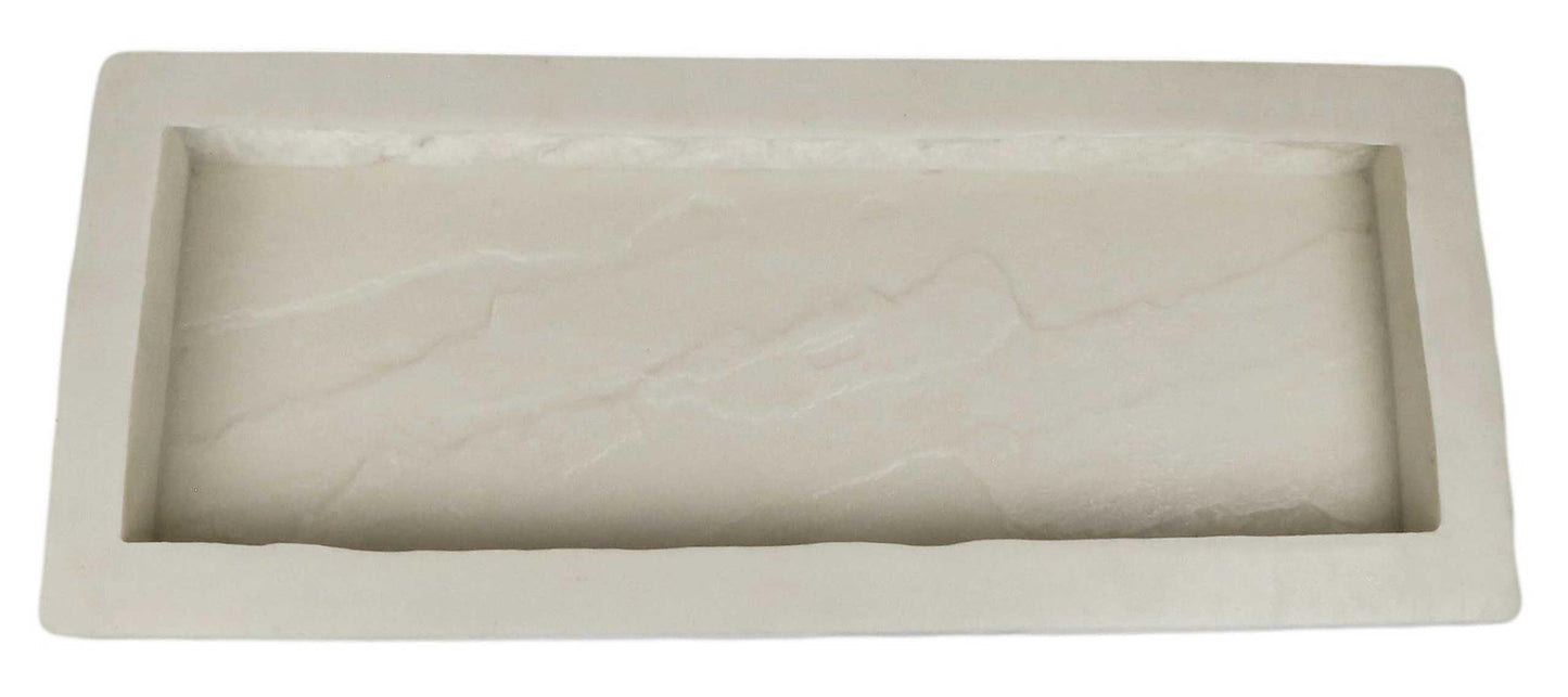 Stone Master Molds Rubber Molds for Concrete, Slate Texture, Wall Cap Mold, 24" L x 8" W x 2" D