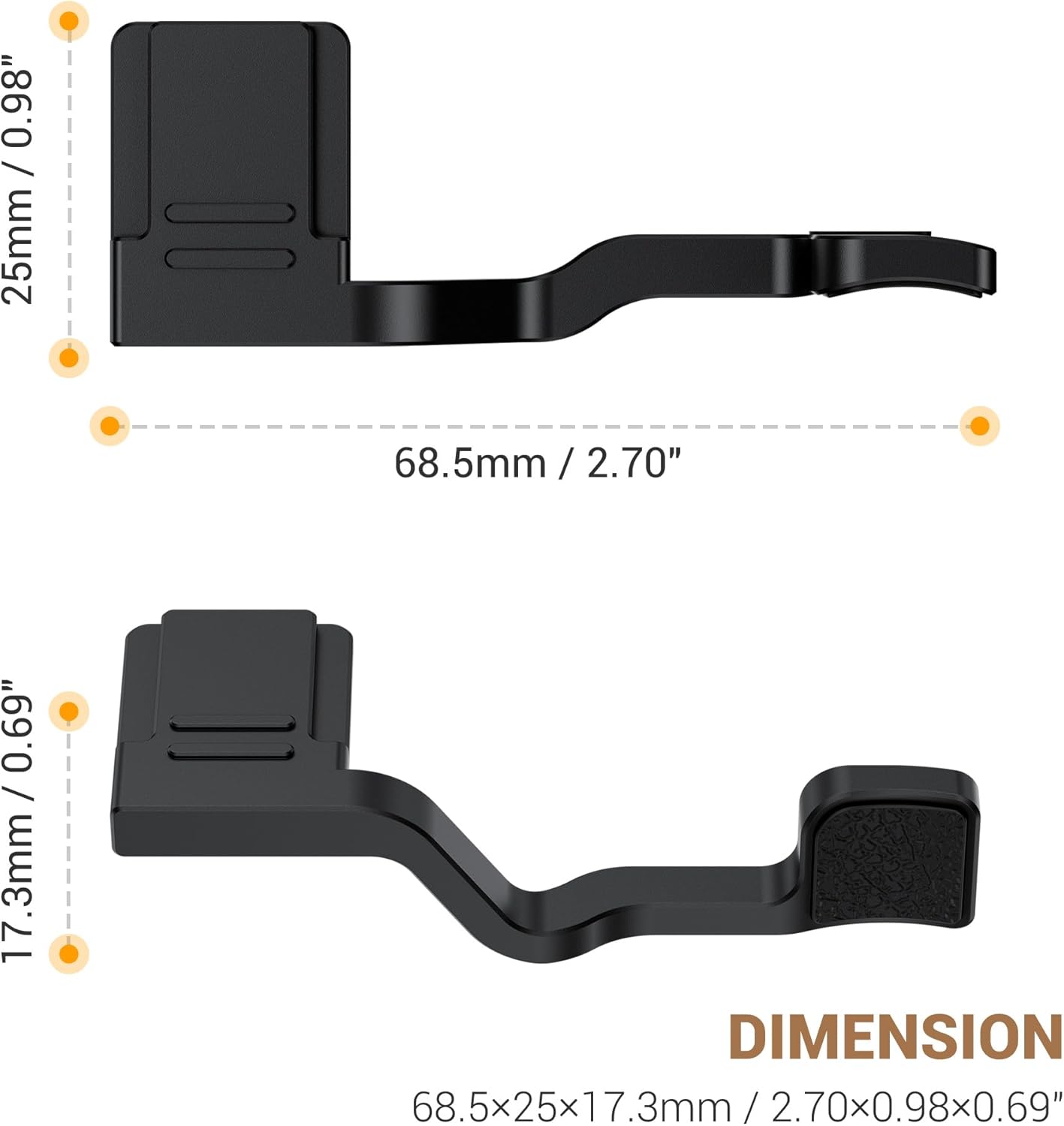 X-T30 X-T30 XT30 XT30 X-T20 X-T10 JJC Metal Thumb Grip & Soft Shutter Button for Fuji Fujifilm III II III Mirrorless