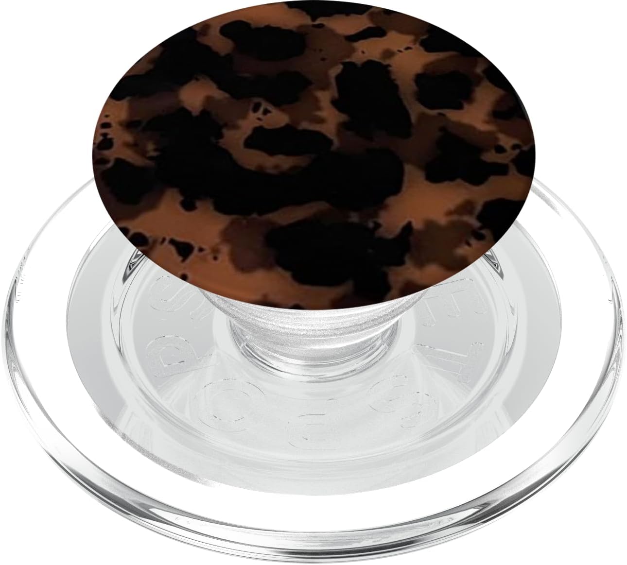 Brown Amber Leopard Phone Grip Brown Amber Leopard PopSockets PopGrip for MagSafe