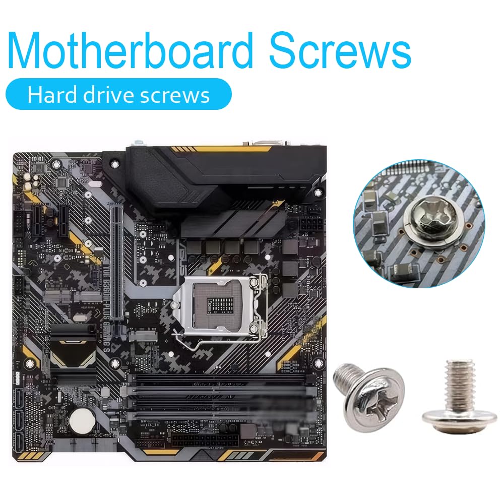 Trsewmi M.2 M.2 Screws, Motherboard Screw for Asus Gigabyte Asrock MSI Motherboards, Computer Screws for HDD, SSD, Fan