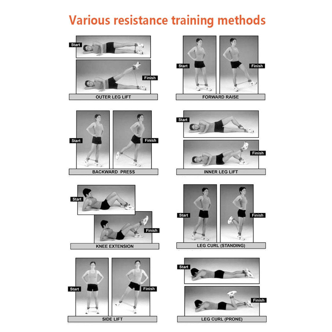N3od3er Ankle Resistance Training Speed and Agility Training Tool Ankle Resistance Bands for Football Basketball Taekwondo Yoga Boxing Soccer Kick Boxing Thai Punch Karate Running