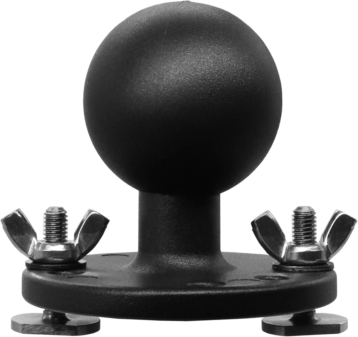 WINDFRD 1.5" 1.5 inches/C Aluminum Track Ball Mount Base with T-Bolt for Kayak/Boating/Fishing, AMPS Round Plate