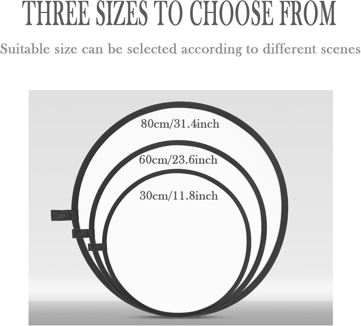MEIYIFANG 2 1 60cm) in Lighting Reflectors Portable Collapsible Round Light Reflector Water-Resistant Photography