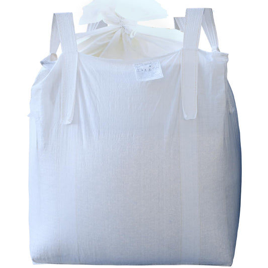 CFKJ 10 Pack FIBC Bulk Bag, 1 One Ton Bag, 35" L x 35" W x 43" H, 2200lbs SWL, Duffle Top Flat Bottom Four Loop FIBC Big