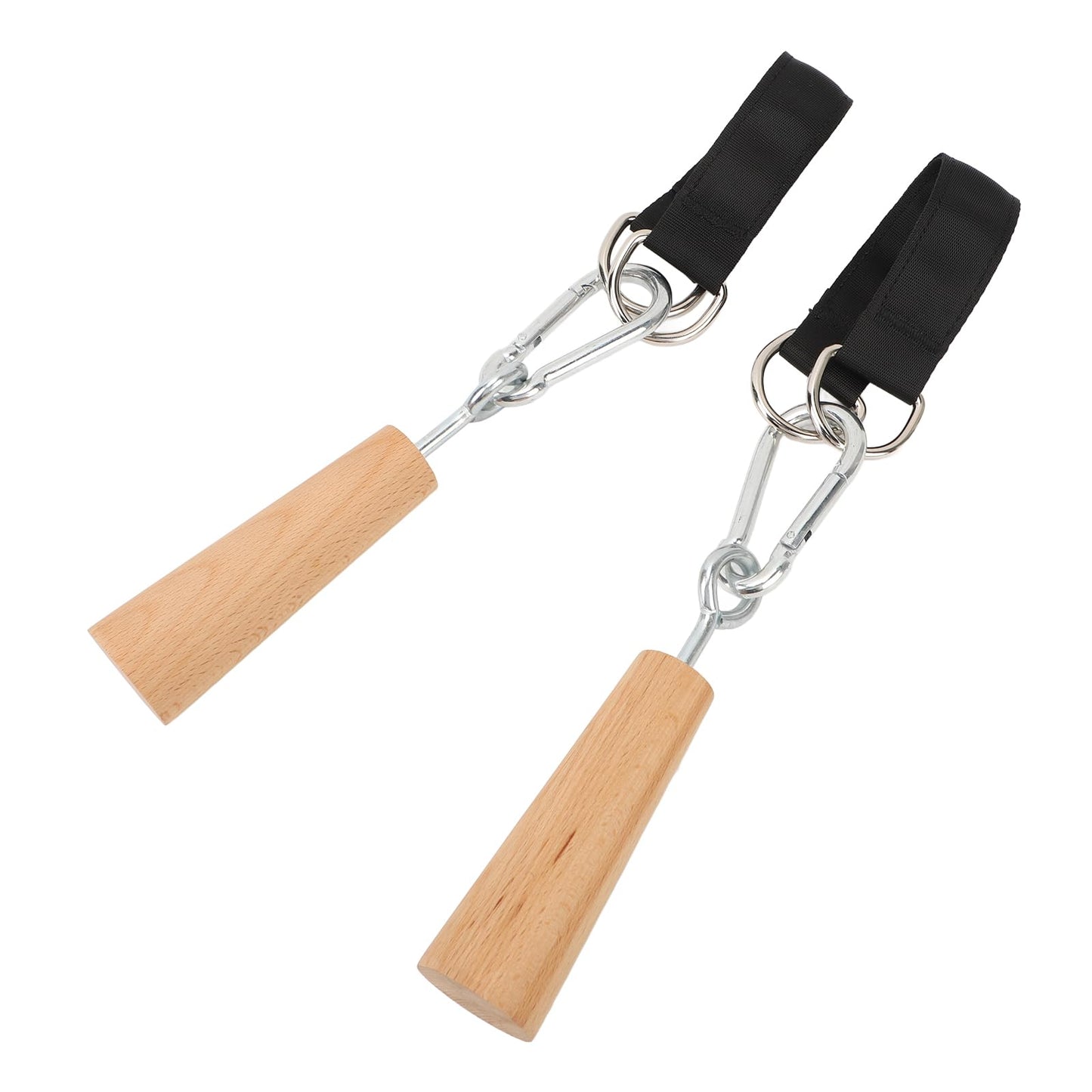 RiToEasysports Wooden Pull Up Grips,Hand Grips Strength Trainer Exerciser Pull Up Fitness Accessories for Bouldering,Kettlebells,Workout