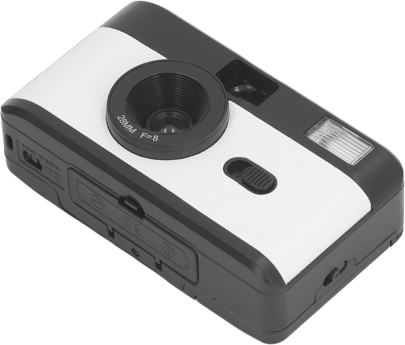 XUMIUZIY 35MM, 135 35MM 28MM F/8 1/120s Film Camera Reusable with Flash, Supports or Black and White or Color Film