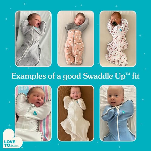 Love to Dream Swaddle UP - Baby Sleep Sack for Newborns | Self-Soothing, Snug Fit, 1.0 TOG, Deep Olive, 13-19 lbs