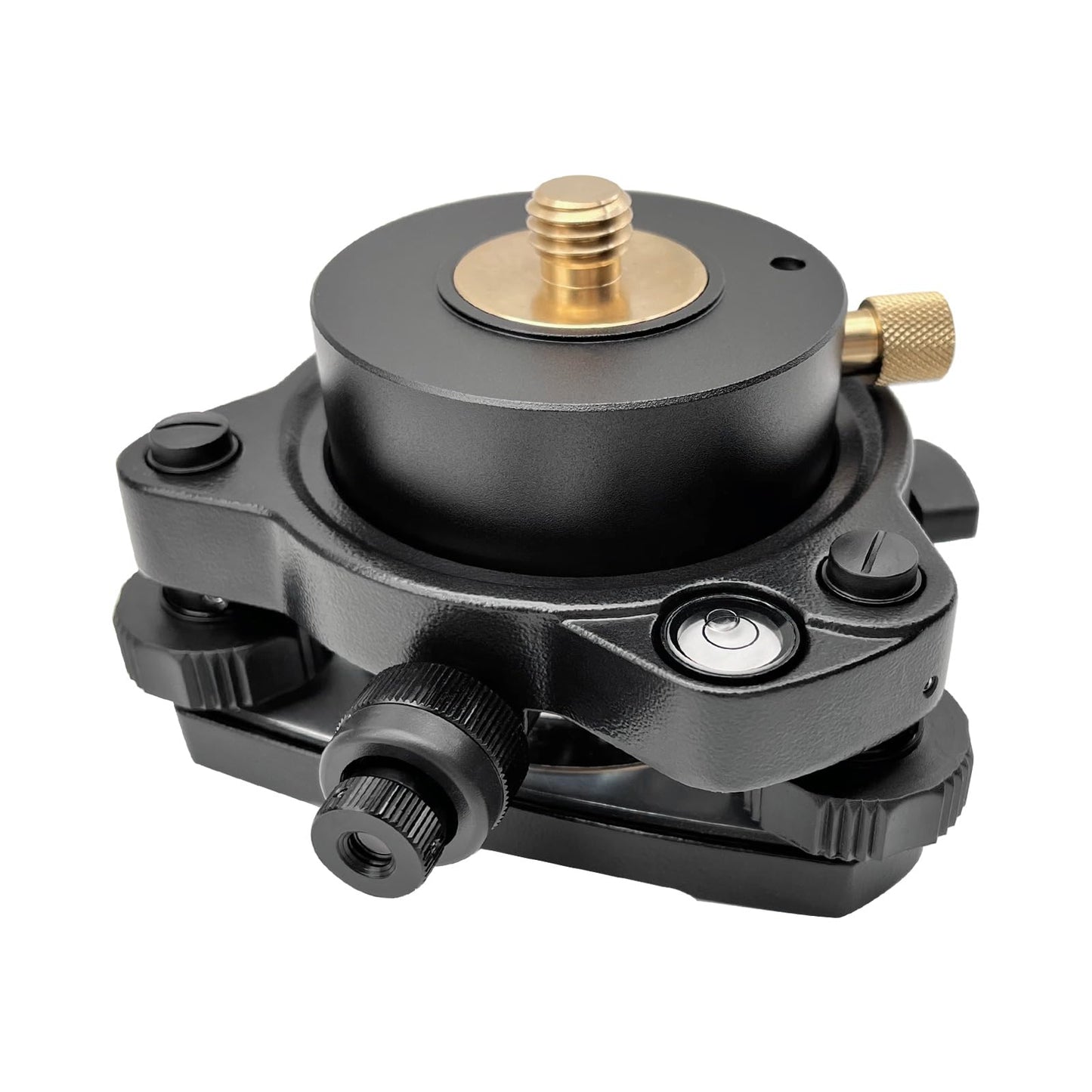 Surveying Tribrach Adapter Kit with Optical Plummet and 360° Rotating Prism Base 5/8-11 Thread Mount Set for GPS GNSS Total Stations Prism Poles and Tripods