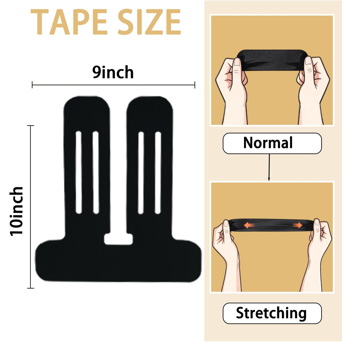 IEADEN Precut Kinesiology Tape for Knees, 10 Pcs, Upgraded, Knee Support & Stability, Knee Pain Relief Athletic Tape - Waterproof & Elastic, Breathable Hypoallergenic Latex-Free Tape, Pink