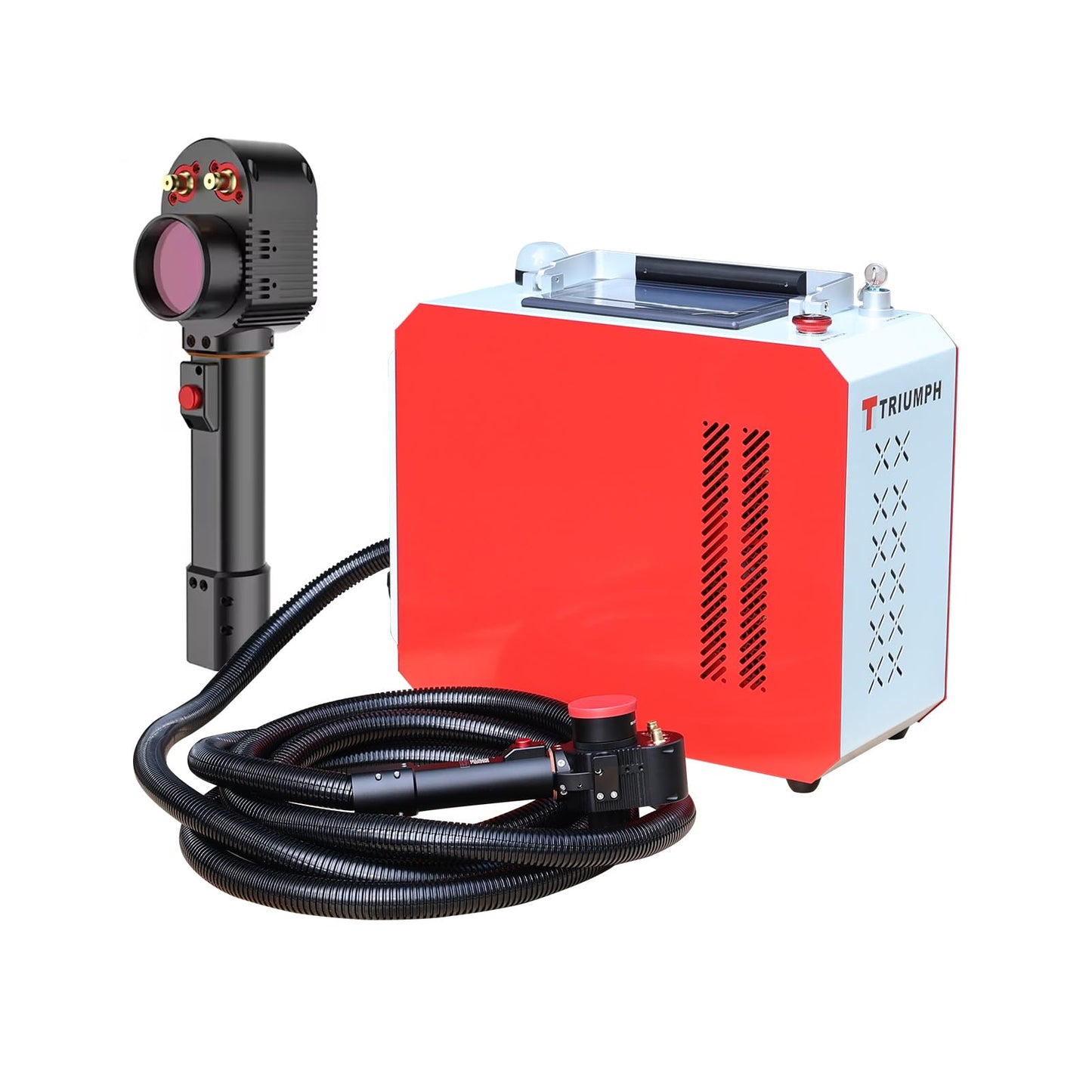 Triumph 300w Pulse Laser Rust Remover Laser Rust Removal Machine Pulse Hand-held Fiber Laser Cleaning Machine for Metals with Rust Paint Oil Dirt Stains Coating Remover Laser Cleaner Machine