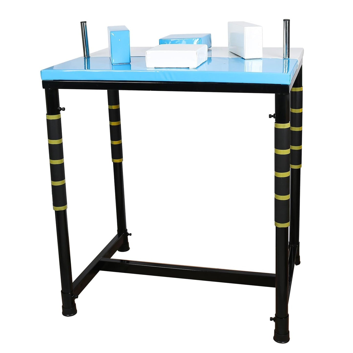 INNOLIFE Arm Wrestling Battle Table with Wrist Rope, Arm Strength Training Equipment Competition Training Arm Wrestling Table for Use in Home Gym, Blue