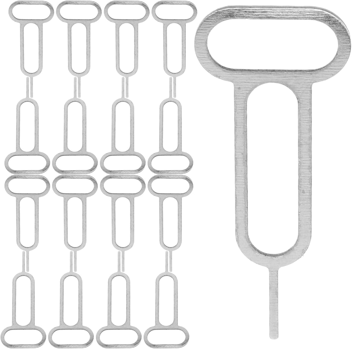 300pcs Set SHOWERORO Universal Sim Card Removal Tool with Keychain Mobile Phone Ejector Pin Kit for Smartphones