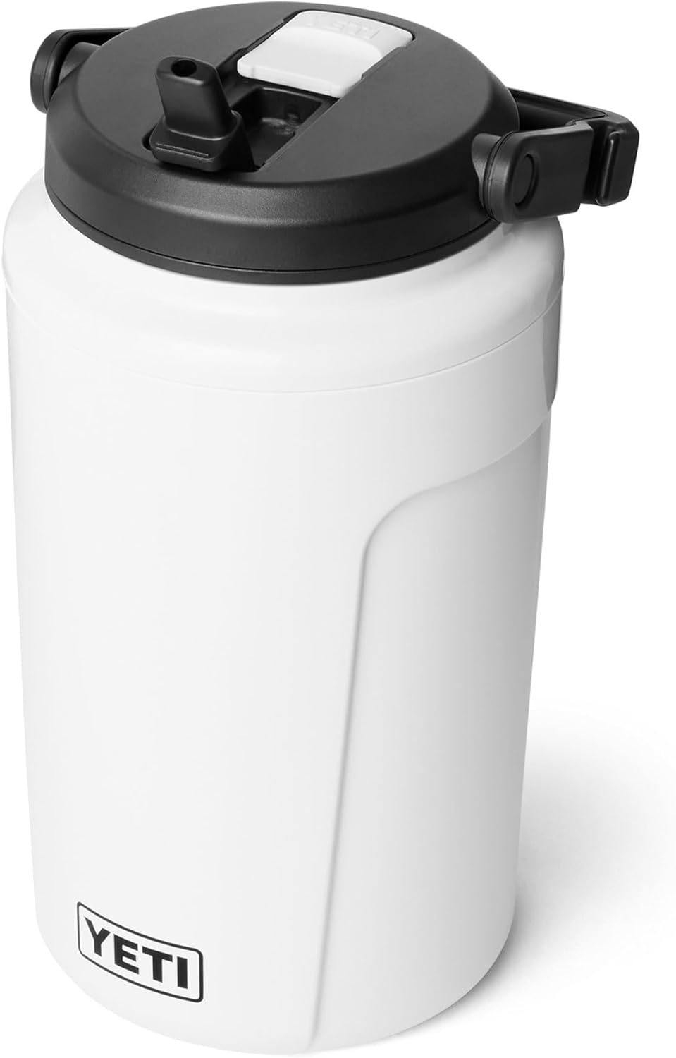 YETI Silo Half Gallon Insulated Water Jug - Leakproof Sports Bottle with Straw Cap & Fence Hook - Keeps Drinks Ice-Cold, White