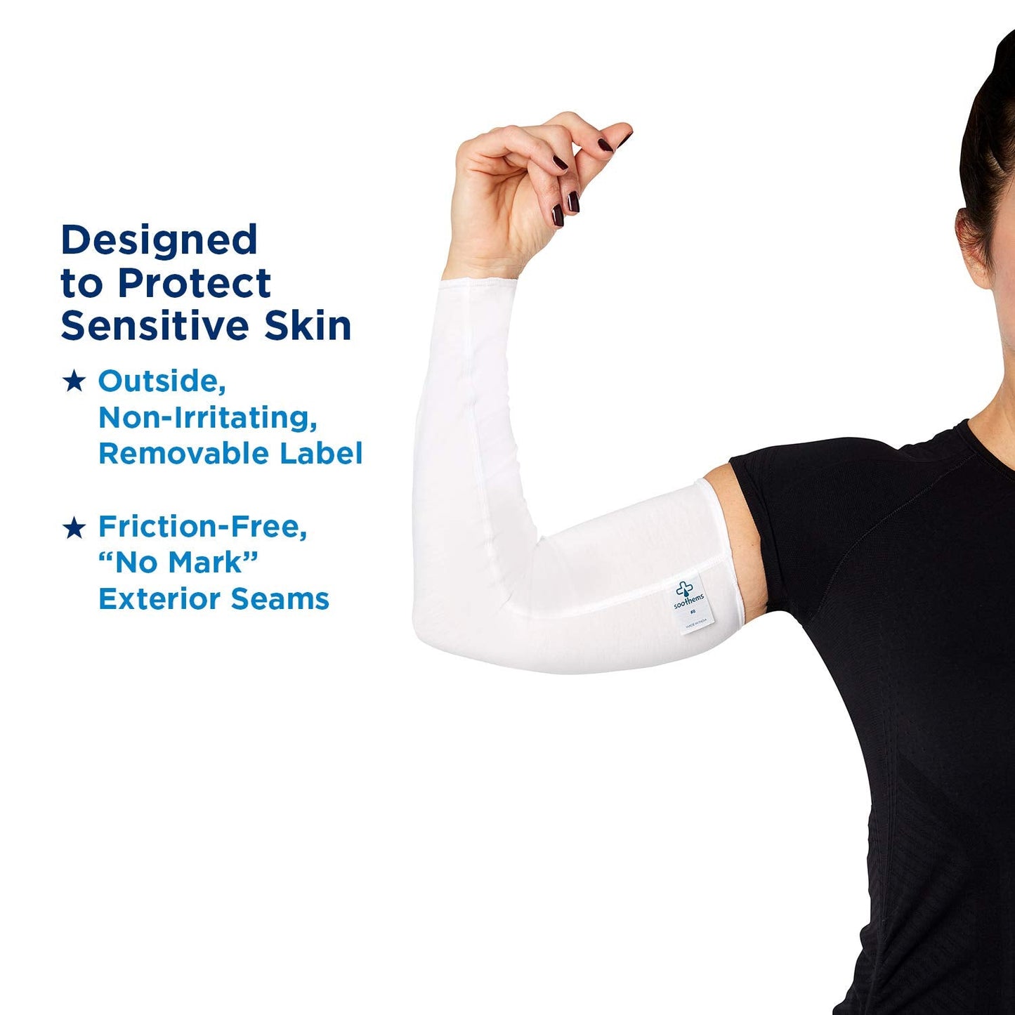 Eczema & Psoriasis - Arm & Leg Sleeve - Moderate & Severe Sensitive Skin Treatment - Wet Wrap Bandage - Fits bicep or thigh < 24 in circumference (size 11)