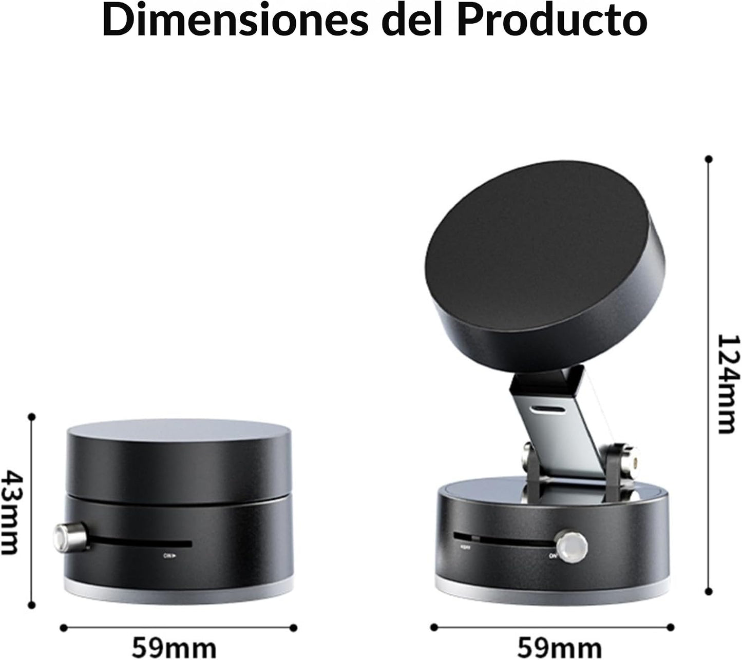 ASTHAN 360 Vacuum Magnetic Phone Holder, Suction Car Mount, MagSafe Compatible Cell Phone Holder