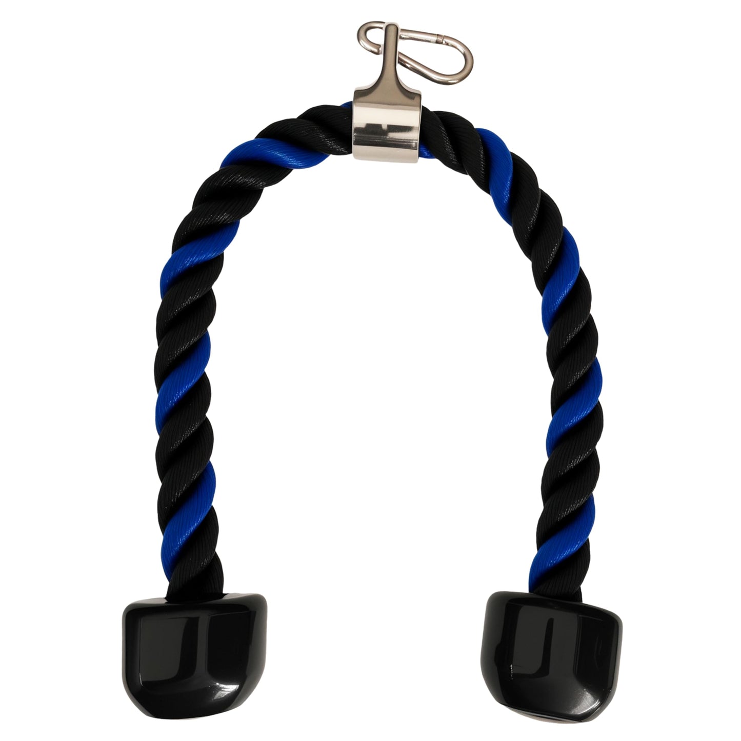 qibylift Tricep Rope Cable Attachments Cable Machine Accessories for Home Gym, 27 Inch Tricep Rope For Pulley System Attachment, LAT Pull Down, Weight Fitness With Pulldown Grips (Blue&Black)