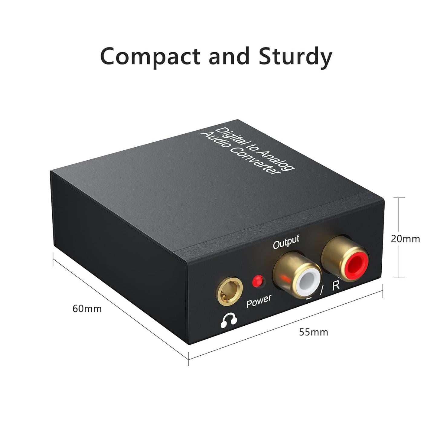MICROWARE 192KHz, 3.5mm PS4 Digital to Analog Audio Converter DAC Digital SPDIF Coaxial Optical Convert to L/R RCA