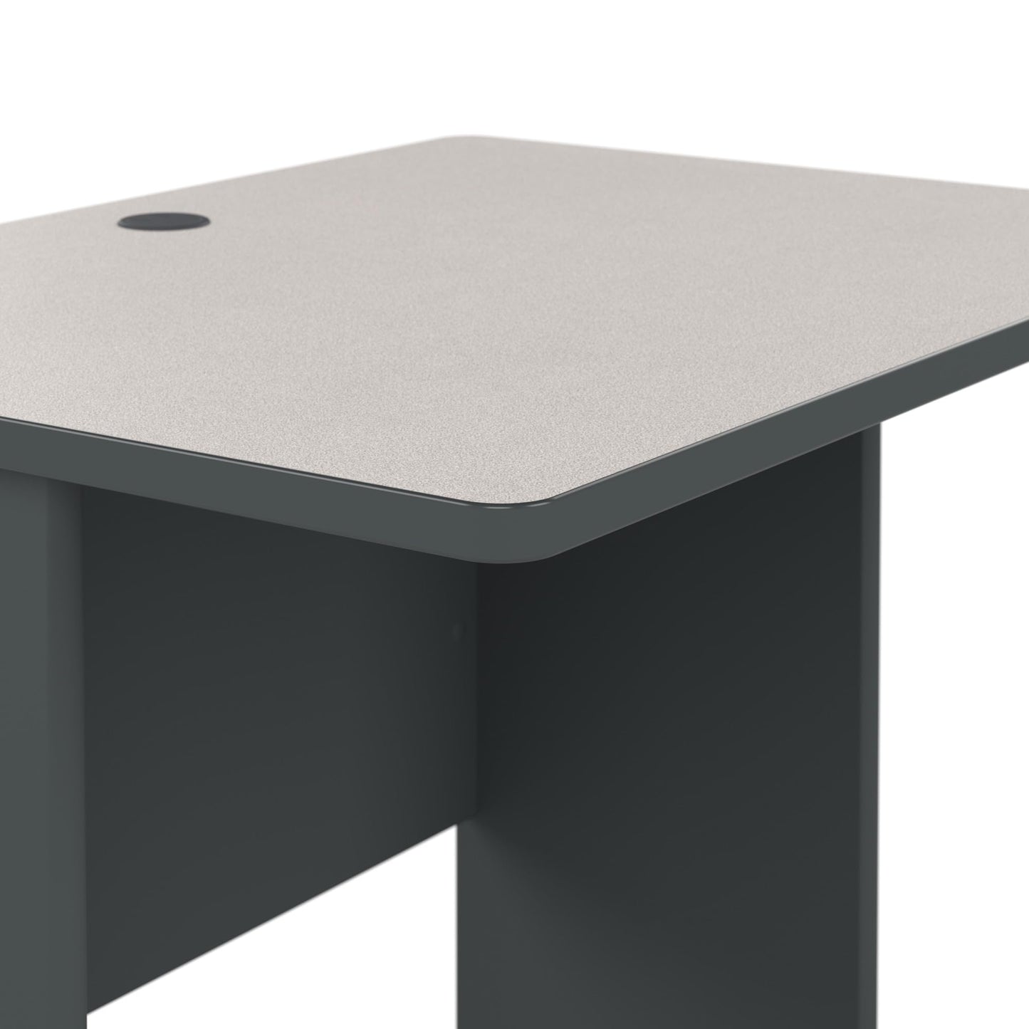 Bush Business Furniture Series A 36W Small Desk in White Spectrum and Slate, Compact Computer Table for Home or Professional Office