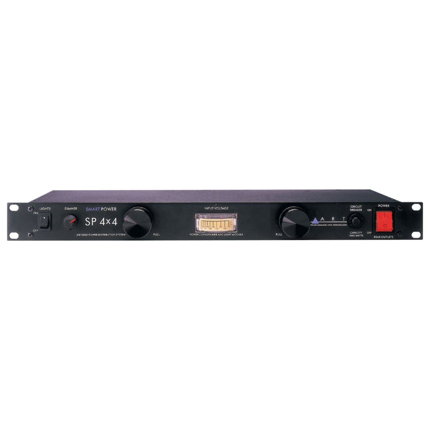 ART SP4x4 Metered Power Distribution System 1800 Watts 1U Rack Mountable with 8 Rear Outputs